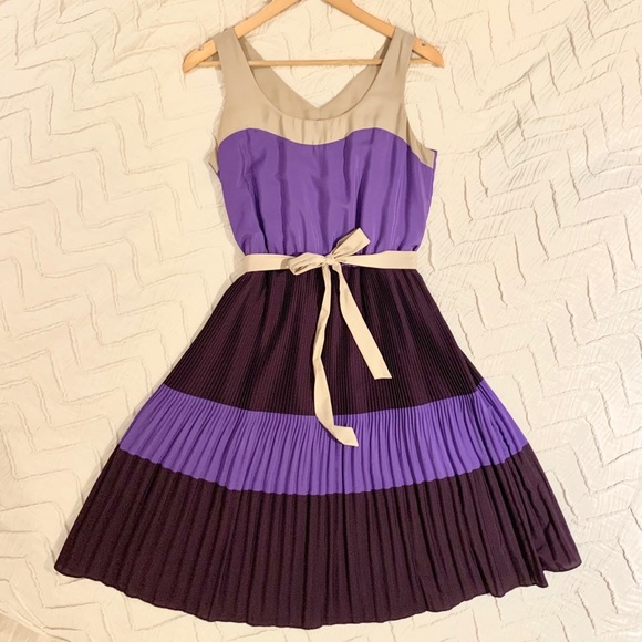 The Limited Purple pleated dress - Picture 1 of 5